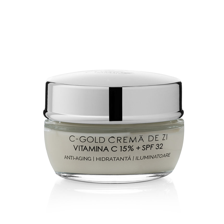 Crema de zi cu 15% vitamina C si SPF 32, Antiage, Hidratanta, Iluminatoare